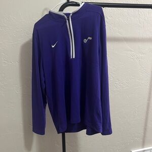 Nike Purple Utah Jazz Half-Zip Pullover
